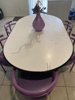 Purple Retro Kitchen Table