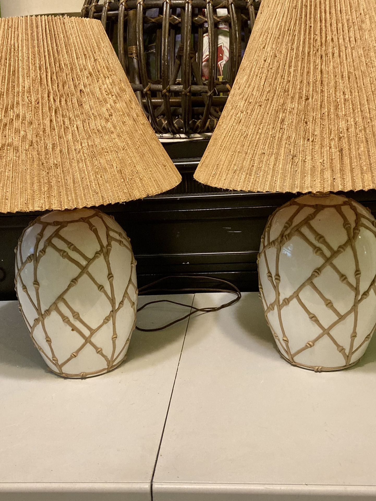 Vintage Beachy Table Lamps