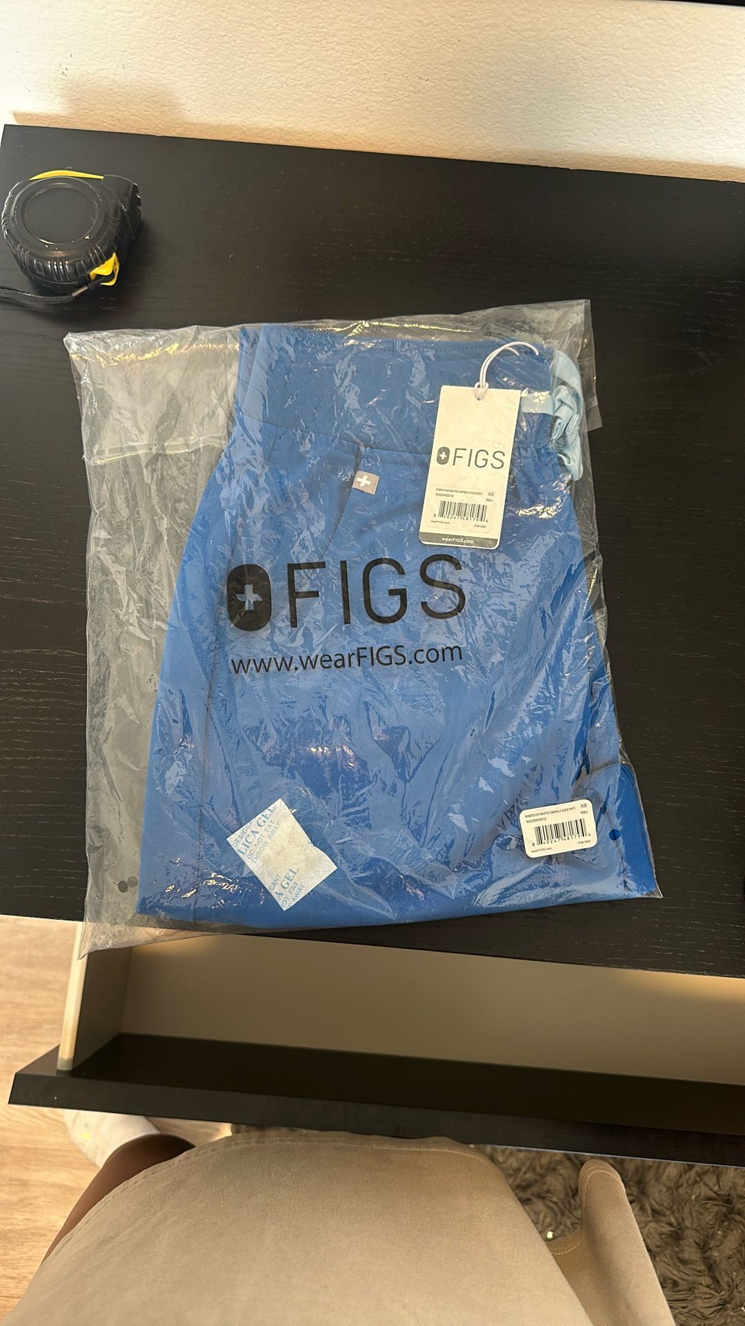 XS blue Zamora 2.0 High waisted Scrub Bottoms