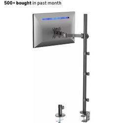 Extra Tall 39" Single Monitor Desk Mount