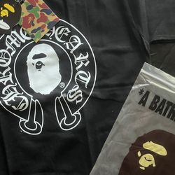 bape x chrome hearts black
