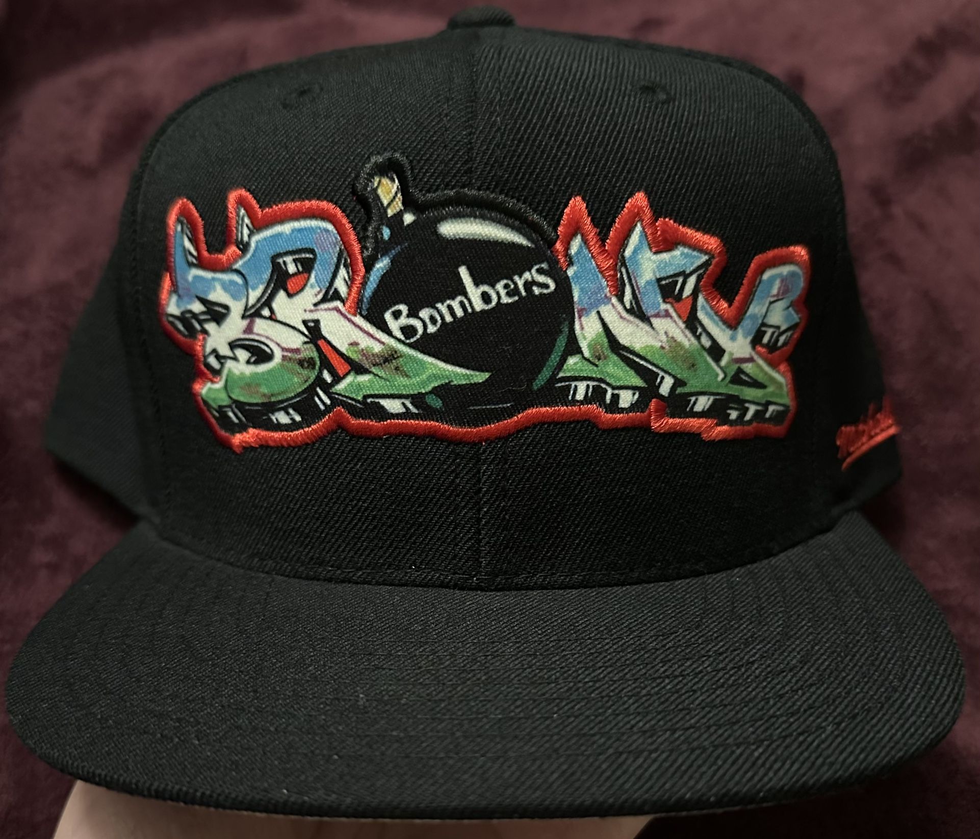 Mitchell and Ness Brand Bronx Bombers Grafitti Snapback Hat