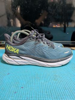 Hoka Men's One Clifton 8 Running Shoes Blue Coral Butterfly Size 8D