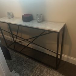 Black and White Console Table 
