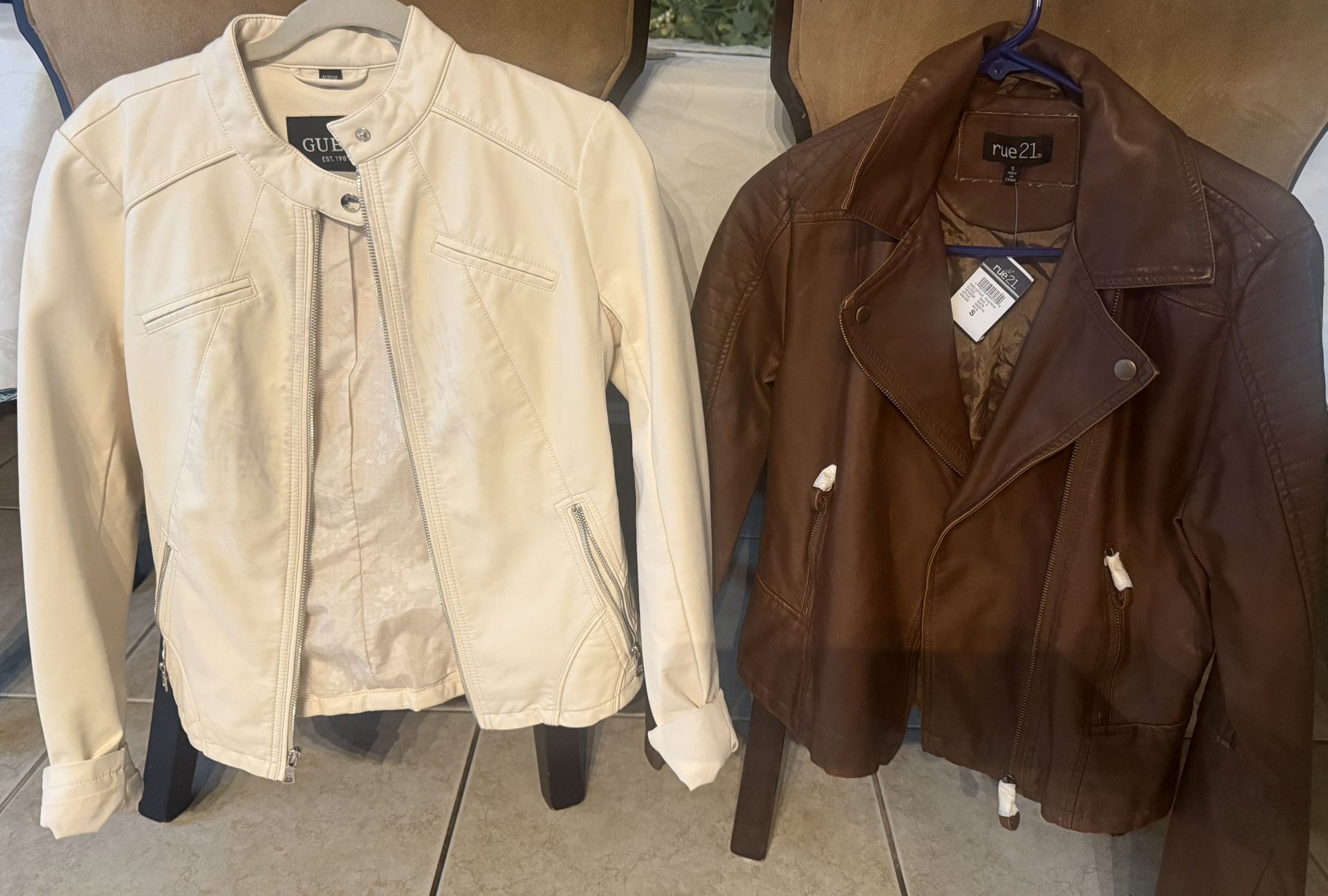 New Leather jackets $75 for Both(small Size)