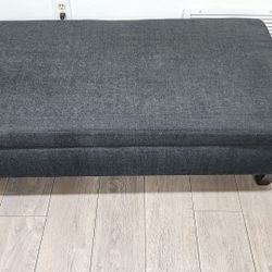 Dark Grey Ottoman 