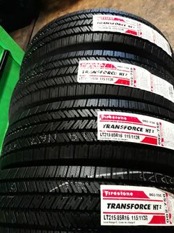 4 NEW TIRES FIRESTONE TRANSFORCE HT 215/85/16 (10) PLY