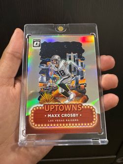 2024 Panini Donruss Optic Maxx Crosby Uptowns Las Vegas Raiders Card