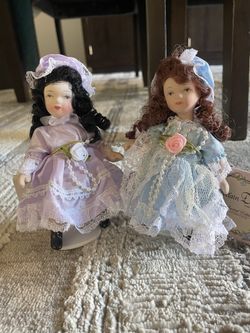 2 Brand New Porcelain Dolls