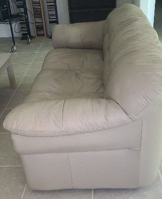 $20. Sofa-Leather (35x72x32)
seating area (24x60)