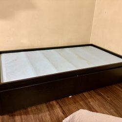 Twin Bed Frame/ Drawers
