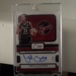 Tamika Catchings Panini One Auto Card 3/4
