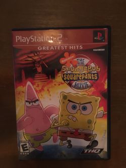 Sony PlayStation ps2 sponge bob the movie
