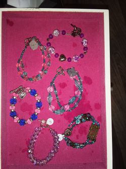Lot of 6 Beaded Bracelets