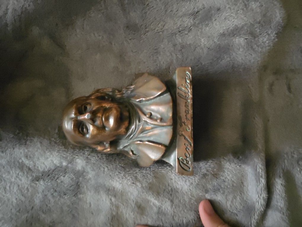 Ben Franklin Head Statue (Copper)