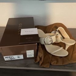 Gucci Sandals, Size 8, Beige