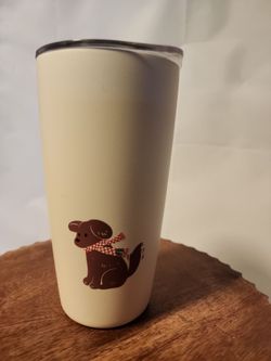 🐶 Starbucks Holiday Dog Stainless Steel Travel Tumbler – 16 oz 🐶