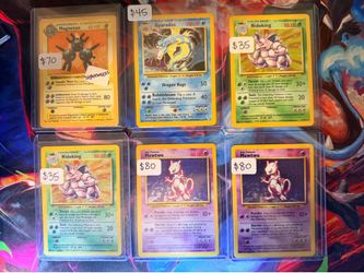Vintage Pokemon Cards Base Set Holographic