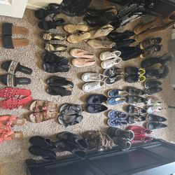 Women’s shoe lot – 30+ pairs – $75