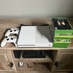 Brand New Xbox One S 1TB Bundle - 2 Controllers + 16 Games