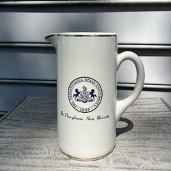 Penn State University Pitcher. Size 9.75”. Age Unknown Manufacture, American Decorators Nice Condition. 