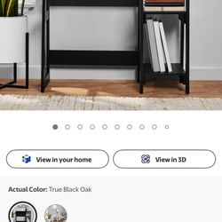 Mainstays Quick Assembly Desk, Black Finish