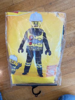 Disguise LEGO Firefighter Classic / Deluxe Child Costume (Size Small, ages 4–6).