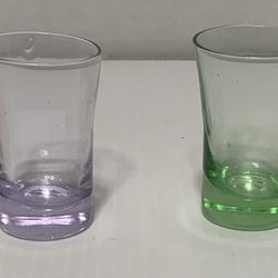 Multi-colored Set Of Vintage Shot Glasses