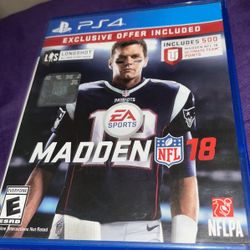 PS4 Madden 18 Disc 