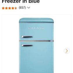 Vintage Galanz Retro Refrigerator Light Blue $175 Firm. Pickup In Oakdale 