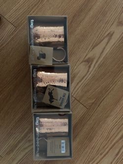 Brand new in box! 3 three tag hammered mule cups mugs