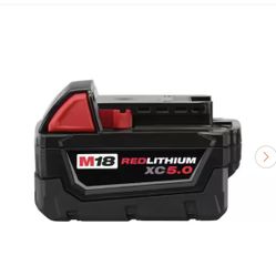 M18 18-Volt 5.0 Ah Lithium-Ion XC Extended Capacity Battery Pack