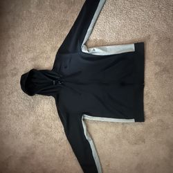 Nike zip up hoodie, Black, Large