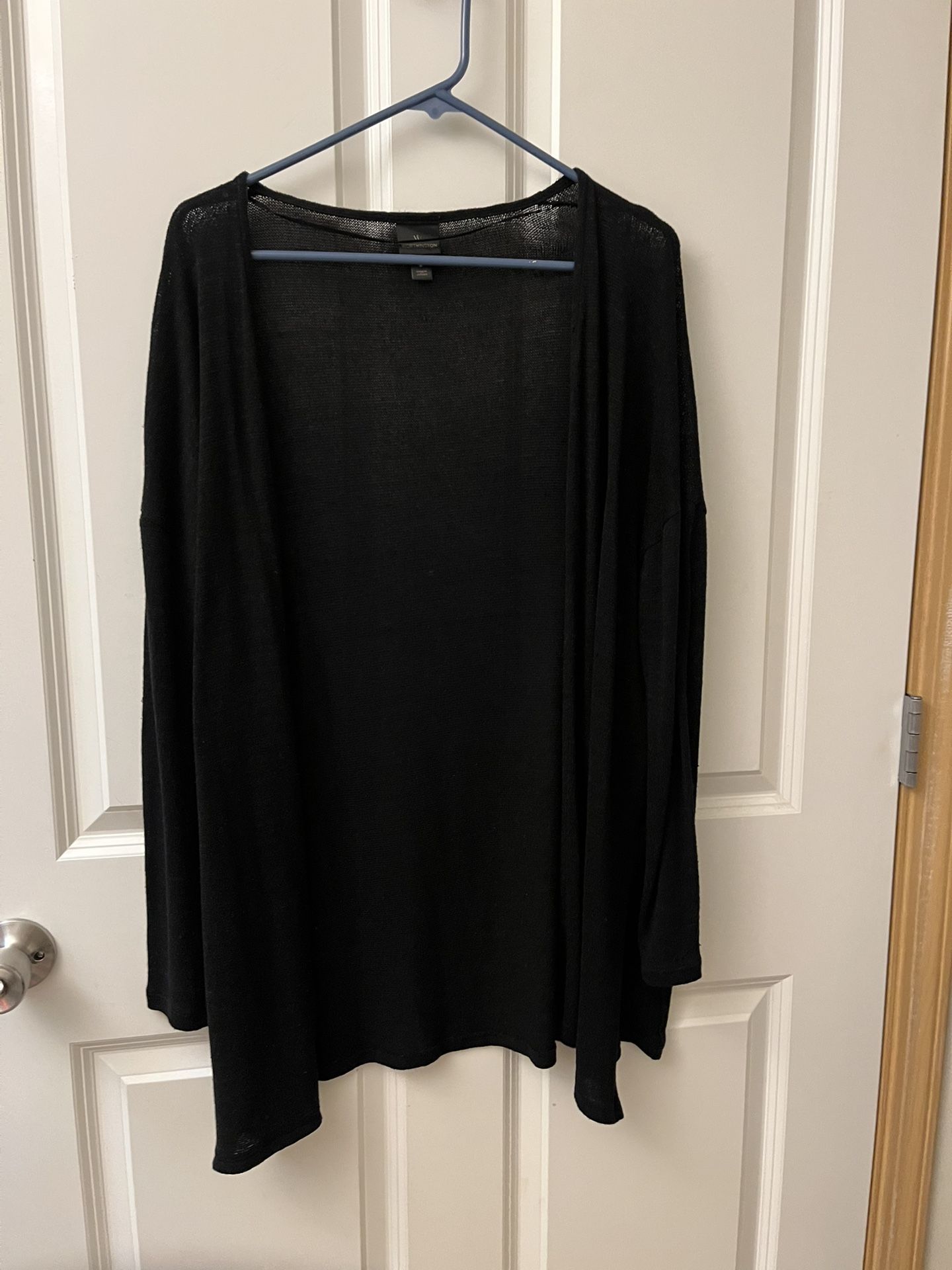 Worthington long cardigan black S