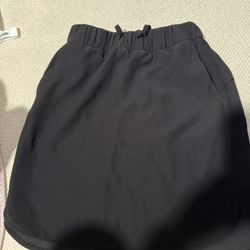 Womens Size 6 Lululemon Black On The Fly Skirt 