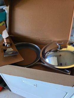 Titanium 10.6 inch 3 piece fryer pan