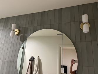 Modern Creamy Double Heads Wall Sconce × 2