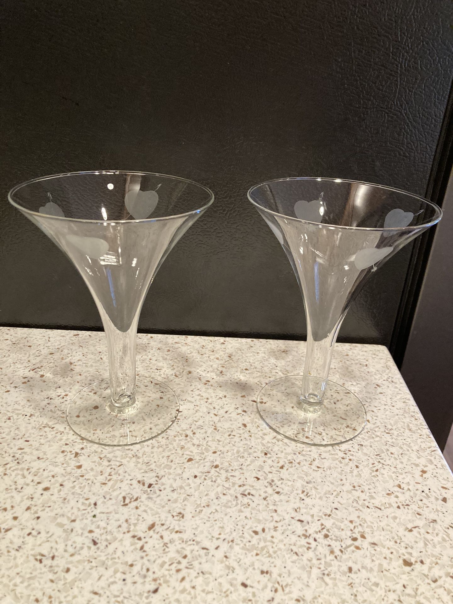Bride and Groom Toasting Glasses