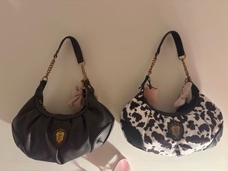Juicy couture romance hobo bag Brown and cow print