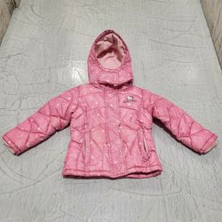Sanrio Girls Hello Kitty Puffer Puffy Jacket Size 4T