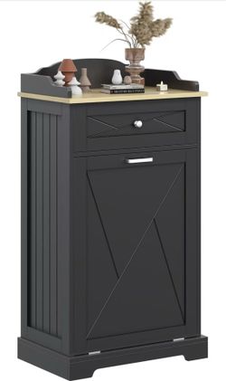 New 10 gallon tilt out trash bin cabinet