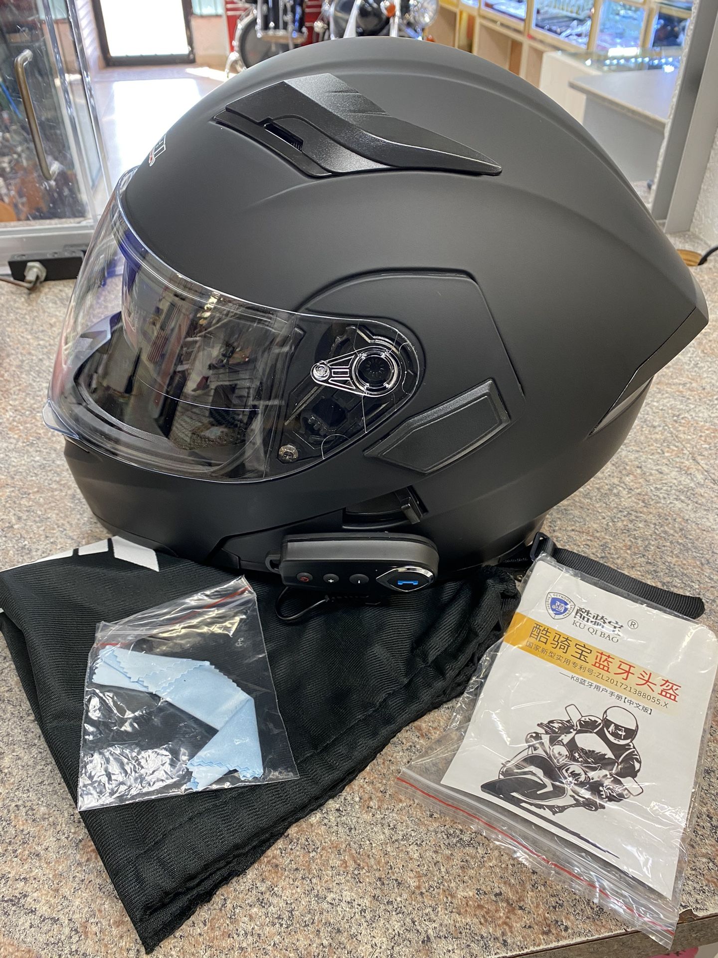 JieKai Jk-902 Full Face Motorcycle Helmet DOT Approved Siz M 57-58
