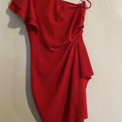 Red Off The Shoulder Dress