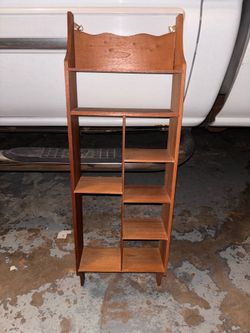 Wooden wall shelf