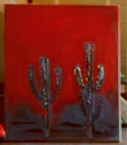 Original cacti painting