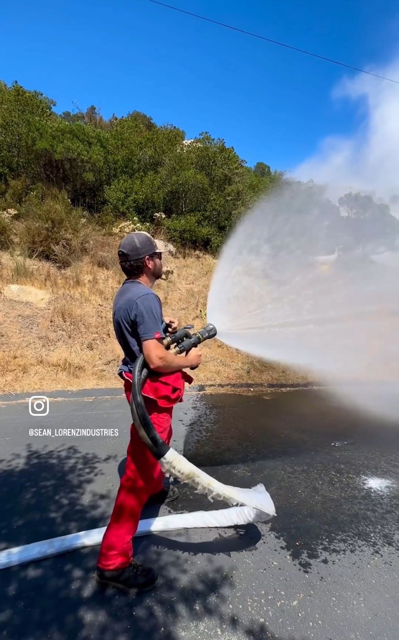 Fire Protection All In 1 Whole Home Wildland Fire Skid Hose Foam And Dry Chem