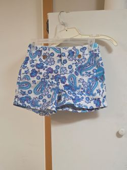 Blue Paisley Kids Shorts