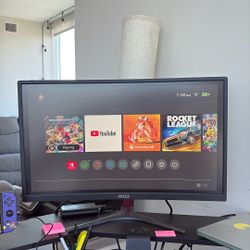 Msi 24in G24C Curved Gaming Monitor. 