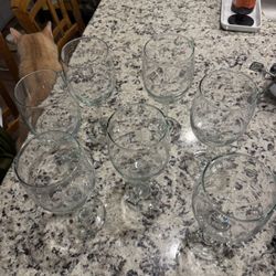 7 Red Wine Glasses