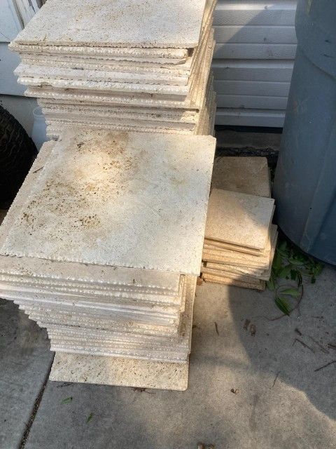 travertine tile.